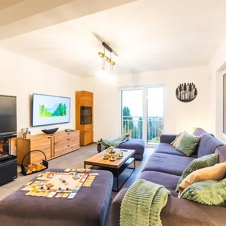 Dom wakacyjny Luxus-ferienhaus Mit Sauna, Hot Tub Und Grandiosem Panorama