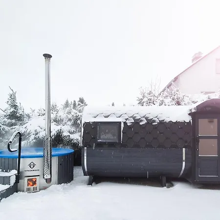 بيت للعطل Luxus-ferienhaus Mit Sauna, Hot Tub Und Grandiosem Panorama *