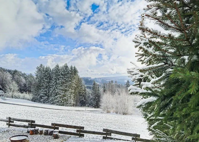 Feriehus Luxus-ferienhaus Mit Sauna, Hot Tub Und Grandiosem Panorama